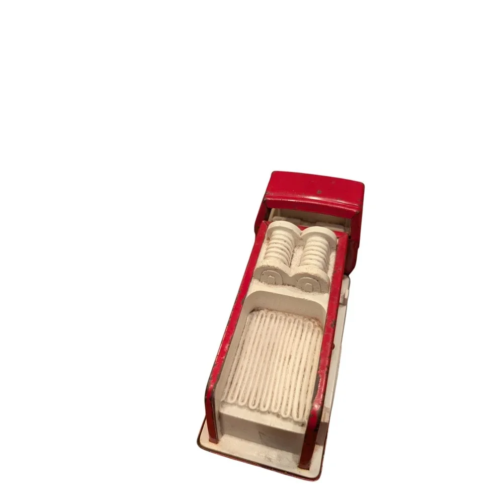 Vintage Tonka Fire‎ Truck Pressed Steel Red White Pumper Miniature Toy